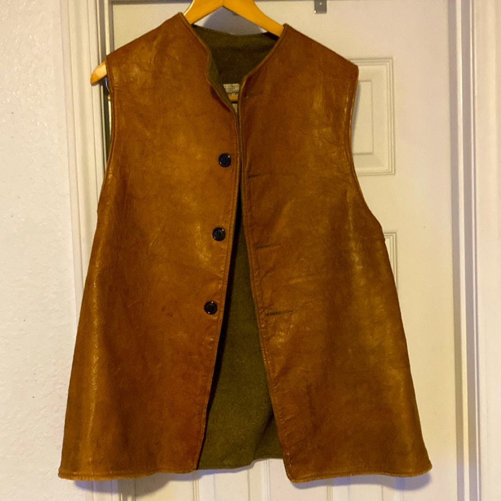 WWI Sheep Skin & Wool Vest